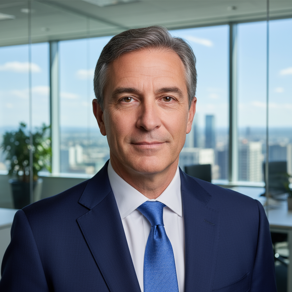 Professional portrait of Alexander Cove, founder of Cove Estates, in a tailored dark suit against a modern office backdrop